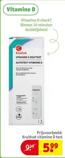 Kruidvat Kruidvat vitamine D test aanbieding