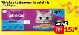 Kruidvat Whiskas kattenvoer in gelei vis aanbieding