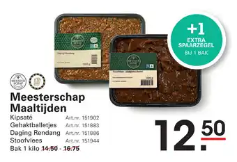 Sligro Meesterschap Maaltijden aanbieding