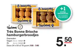 Sligro Très Bonne Brioche hamburgerbroodjes aanbieding