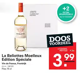 Sligro La Beliottes Moelleux Edition Spéciale aanbieding