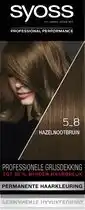 Bol.com Syoss - 5-8 Hazelnootbruin - Permanente Haarverf - Haarkleuring - 3 stuks aanbieding