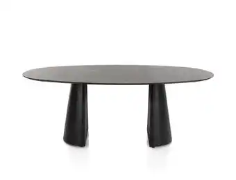 Xooon Arabax, eetkamertafel - ellips - 210 x 120 cm - Onyx aanbieding