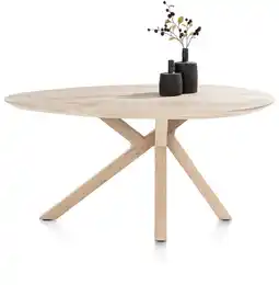 Xooon Cosenza, eetkamertafel 160 x 115 cm - natural aanbieding