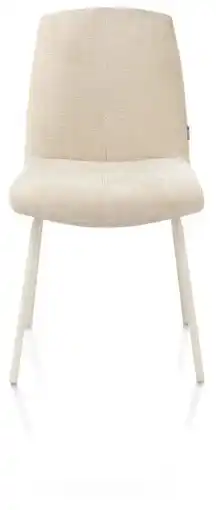 Xooon Filipo, eetkamerstoel - frame is tone in tone - stof Cadiz - Creme aanbieding