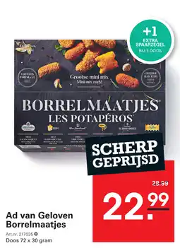 Sligro Ad van Geloven Borrelmaatjes aanbieding