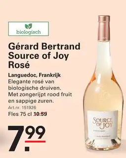 Sligro Gérard Bertrand Source of Joy Rosé aanbieding