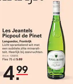 Sligro Les Jeantels Picpoul de Pinet aanbieding