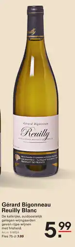 Sligro Gérard Bigonneau Reuilly Blanc aanbieding