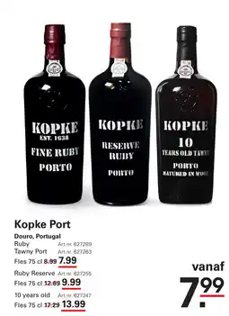 Sligro Kopke Port Douro, Portugal aanbieding