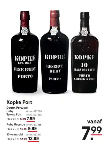 Sligro Kopke Port Douro, Portugal aanbieding