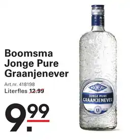 Sligro Boomsma Jonge Pure Graanjenever aanbieding