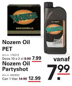 Sligro Nozem Oil PET aanbieding