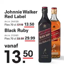 Sligro Johnnie Walker Red Label aanbieding