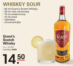 Sligro Grant's Scotch Whisky aanbieding