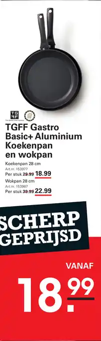 Sligro TGFF Gastro Basic+ Aluminium Koekenpan en wokpan aanbieding