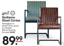 Sligro Sediamo Stoel Cortes aanbieding
