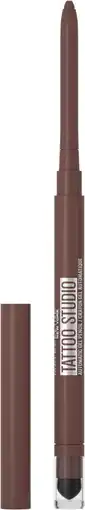 Amazon Maybelline New York - Tattoo Liner Automatic Gel Pencil Brown - Bruin - Waterproof Eyeliner aanbieding