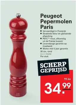 Sligro Peugeot Pepermolen Paris aanbieding
