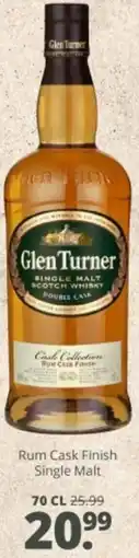 Mitra Glen turner Rum Cask Finish Single Malt aanbieding