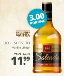 Mitra Licor Soleado Vanille Likeur aanbieding