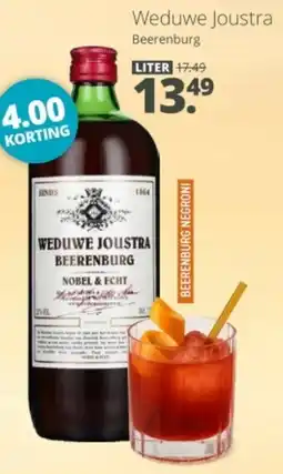 Mitra Weduwe Joustra Beerenburg aanbieding