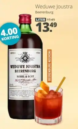 Mitra Weduwe Joustra Beerenburg aanbieding