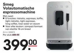Sligro Smeg Volautomatische espressomachine aanbieding