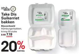 Sligro Take Dis Suikerriet bakken aanbieding