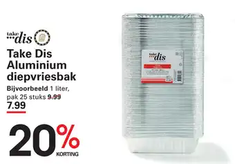 Sligro Take Dis Aluminium diepvriesbak aanbieding
