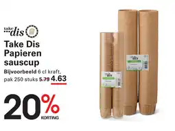 Sligro Take Dis Papieren sauscup aanbieding