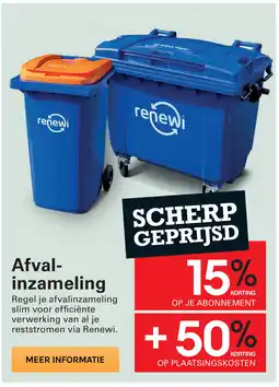 Sligro Afval inzameling aanbieding
