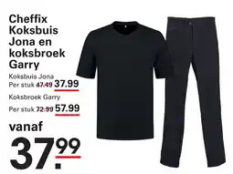 Sligro Cheffix Koksbuis Jona en koksbroek Garry aanbieding