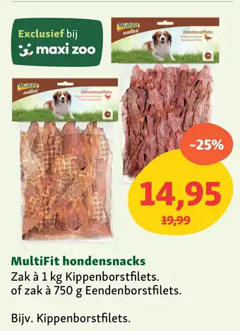 Maxi Zoo MultiFit hondensnacks aanbieding
