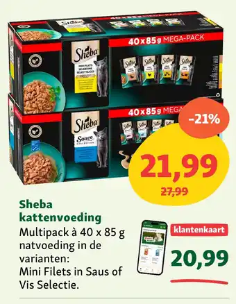 Maxi Zoo Sheba kattenvoeding aanbieding
