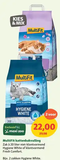 Maxi Zoo MultiFit kattenbakvulling aanbieding