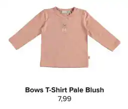 Baby-Dump Bows T-Shirt Pale Blush aanbieding