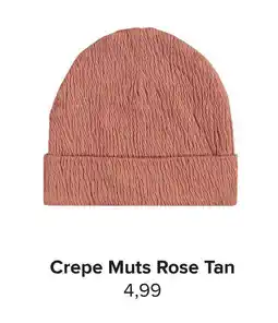 Baby-Dump Crepe Muts Rose Tan aanbieding