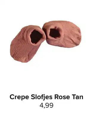 Baby-Dump Crepe Slofjes Rose Tan aanbieding
