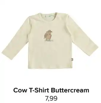 Baby-Dump Cow T-Shirt Buttercream aanbieding