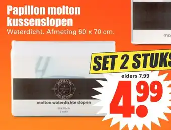 Dirk Papillon molton kussenslopen aanbieding