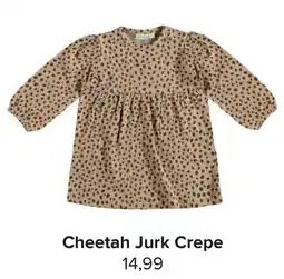 Baby-Dump Cheetah Jurk Crepe 14,99 aanbieding
