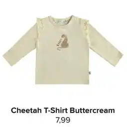 Baby-Dump Cheetah T-Shirt Buttercream aanbieding