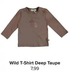 Baby-Dump Wild T-Shirt Deep Taupe aanbieding