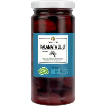 Albert Heijn AH Excellent Biologische kalamata olijf zonder pit aanbieding