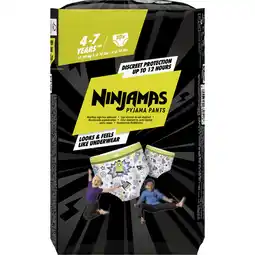 Albert Heijn Ninjamas Absorberende pyjamabroekjes jongen 4-7 aanbieding