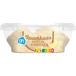 Albert Heijn AH Roomkaas perzik ananas aanbieding