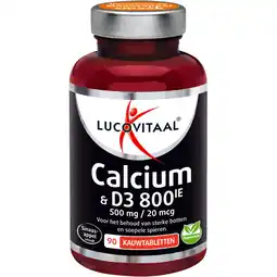Albert Heijn Lucovitaal Calcium & D3 500mg/20mcg aanbieding