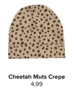 Baby-Dump Cheetah Muts Crepe aanbieding