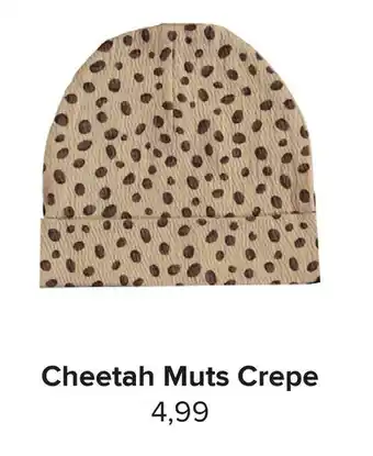 Baby-Dump Cheetah Muts Crepe aanbieding